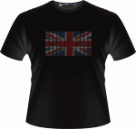 Union Jack LED Light UP Tshirt