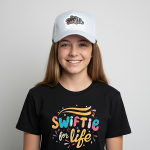I'm A Swiftie Taylor Swift Fan LED Flashing Sound Activated Cap In Pink or White