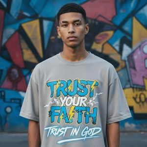 Trust Your Faith Trust In God Oversized Tshirt